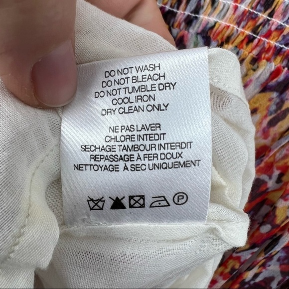 IRO Ohno Dress in Orange and Pink Ikat Print, Size 38 - Picture 10 of 10